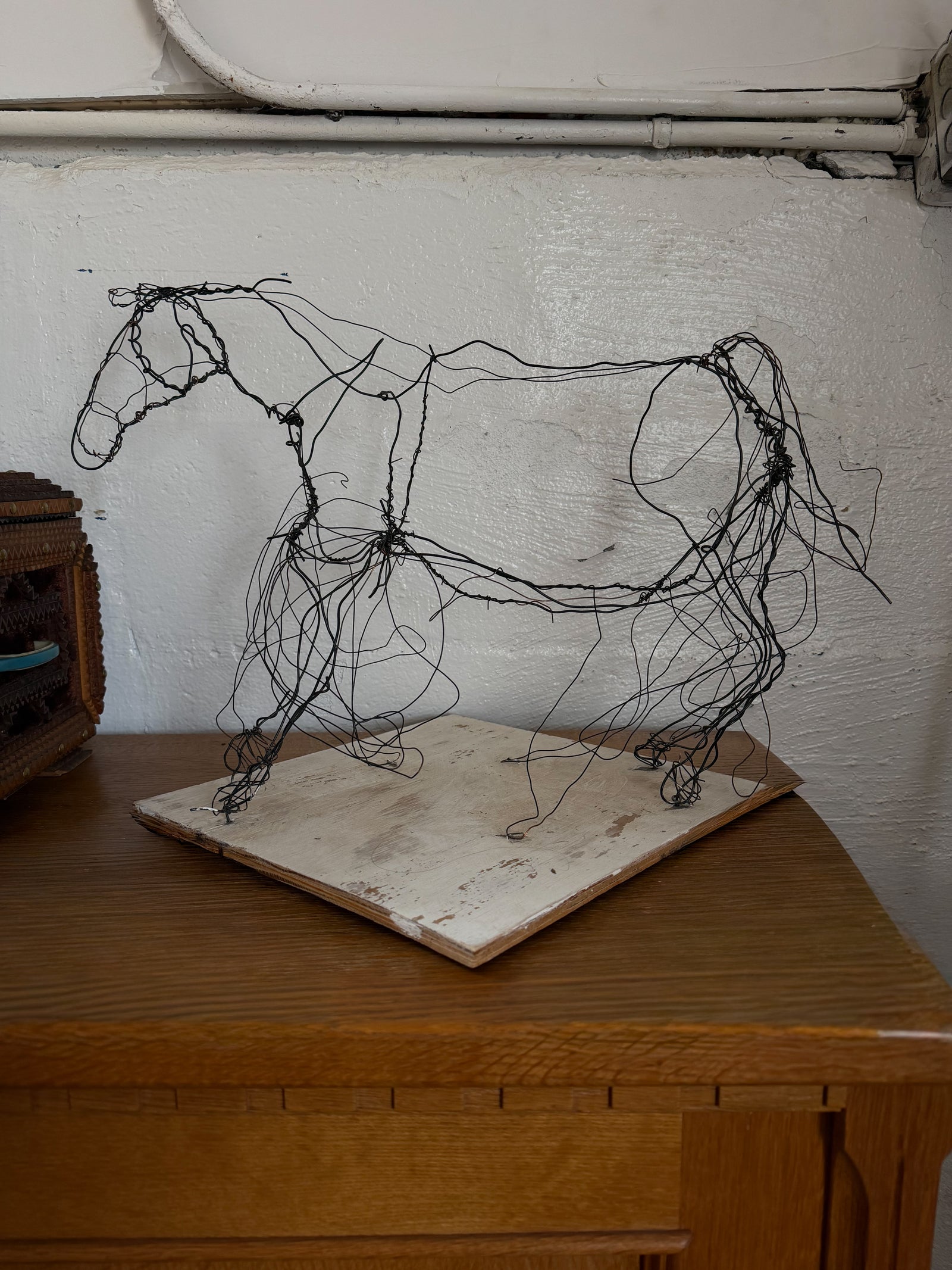 Handmade Wire Horse Sculpture