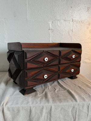 Handmade Tramp Art Box