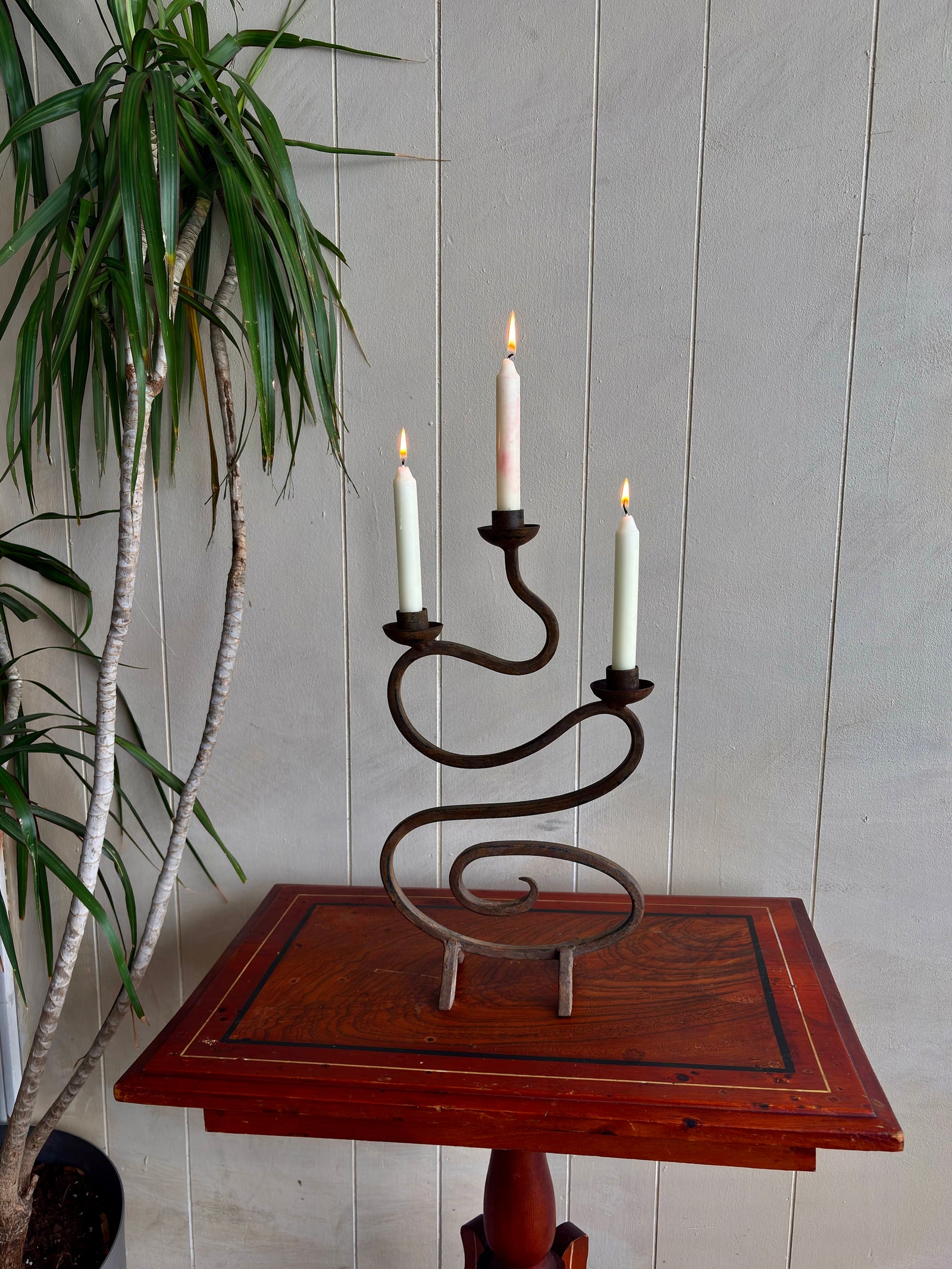 Vintage Iron Candelabra