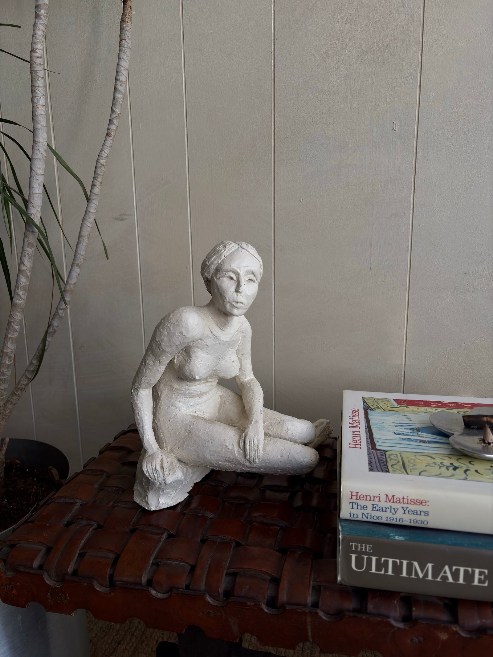 Vintage Nude Plaster Sculpture