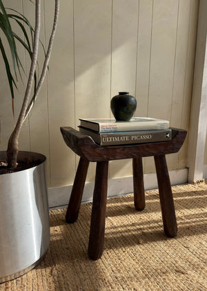 Carved Wooden Stool