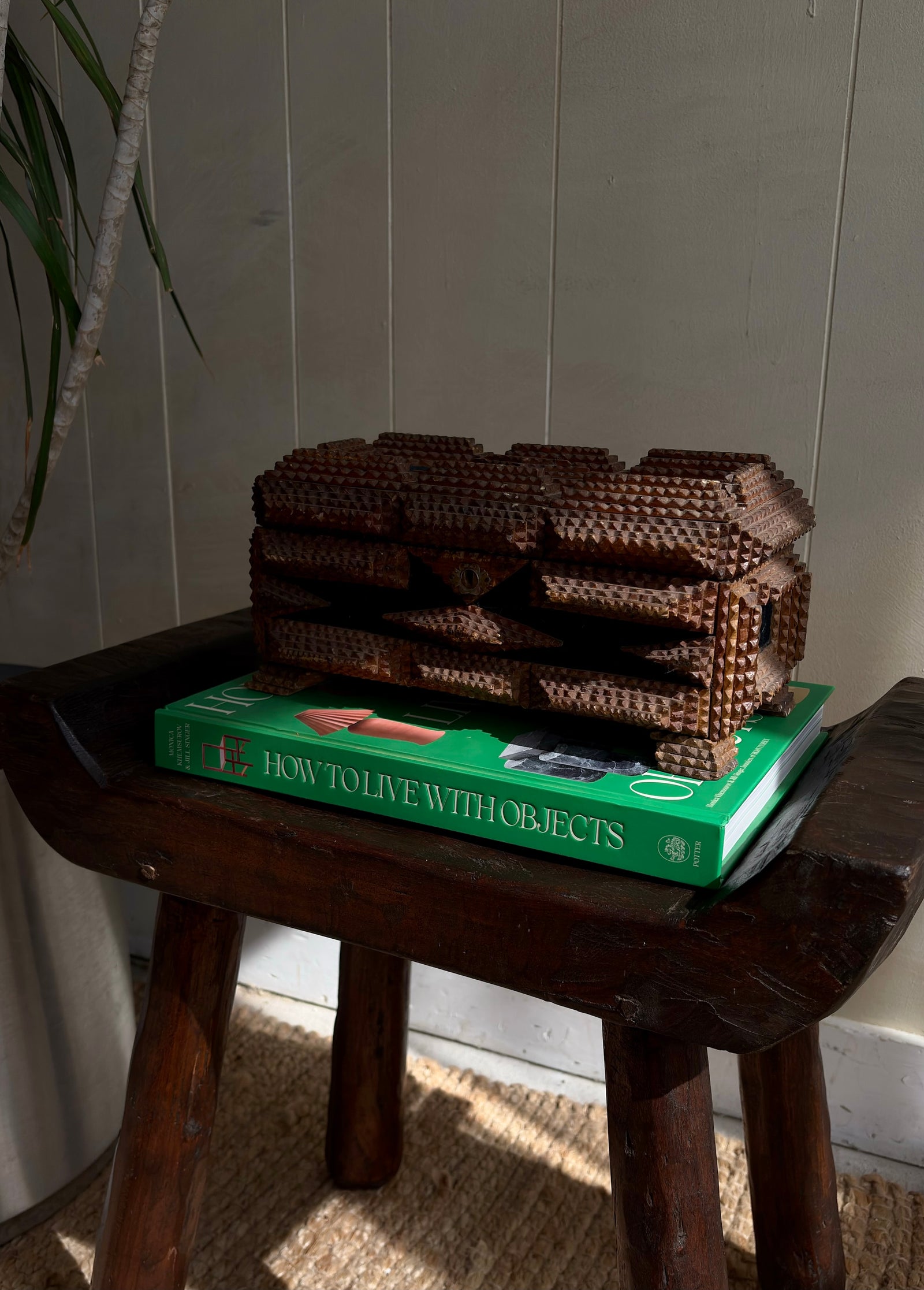1900s Primitive Folk Art Box