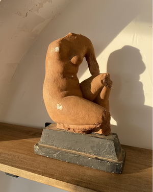 Seated Nude Venus Plaster Sculpture
