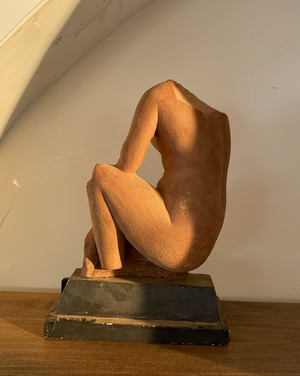 Seated Nude Venus Plaster Sculpture