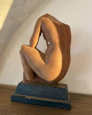 Seated Nude Venus Plaster Sculpture