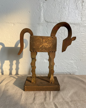 Folk Art Iron Horse Sculpture