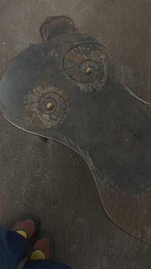 Iron Female Figure Coffee Table