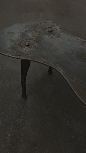 Iron Female Figure Coffee Table